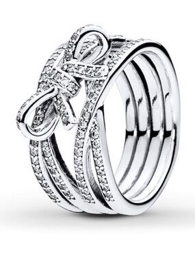 Pandora size 54/7 delicate sentiments sterling silver ring